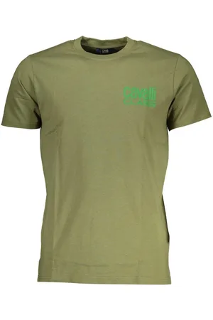 Roberto Cavalli Hombre, Camisetas, Verde, Talla: L