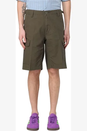 Carhartt Hombre, Pantalones cortos, Verde, Talla: W28