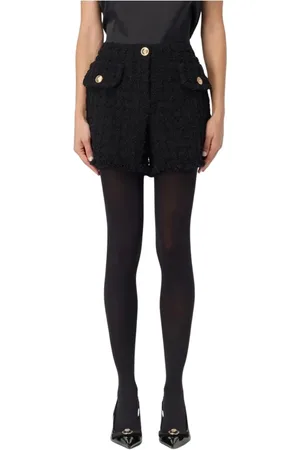 VERSACE Mujer, Pantalones cortos, Negro, Talla: L