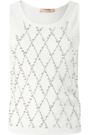 Twin-Set Mujer, Camisetas, Blanco, Talla: L