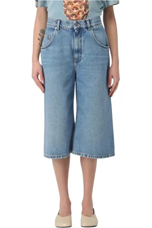 Stella McCartney Mujer, Pantalones cortos, Azul, Talla: W28