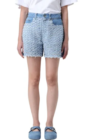 Stella McCartney Mujer, Pantalones cortos, Azul, Talla: W26