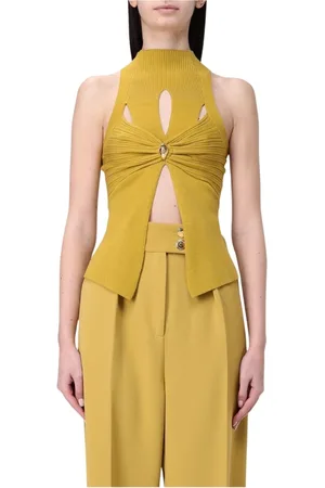 Elisabetta Franchi Mujer, Camisetas, Amarillo, Talla: M