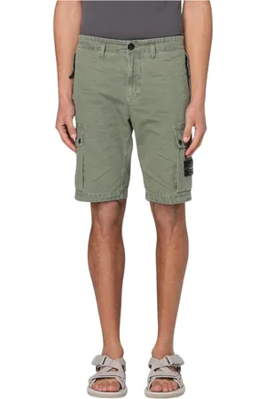 Stone Island Hombre, Pantalones cortos, Verde, Talla: W31