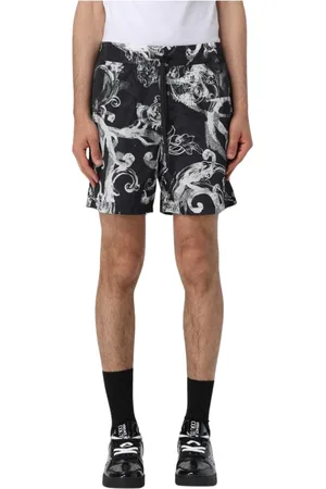 VERSACE Hombre, Pantalones cortos, Negro, Talla: S