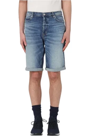 HUGO BOSS Hombre, Pantalones cortos, Azul, Talla: W30
