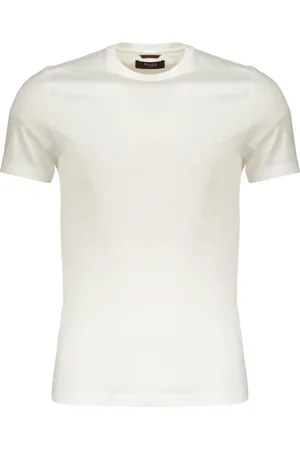 MOORER Hombre, Camisetas, Blanco, Talla: 4XL