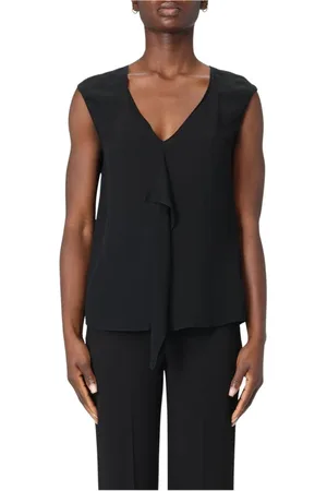 HANITA Mujer, Camisetas, Negro, Talla: XS