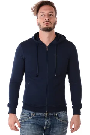 Emporio Armani Hombre, Sudaderas, Azul, Talla: L