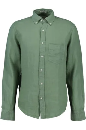 GANT Hombre, Camisas, Verde, Talla: 2XL