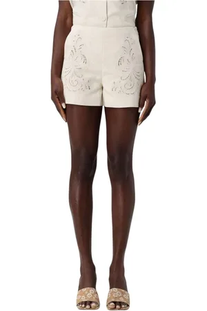 Twin-Set Mujer, Pantalones cortos, Blanco, Talla: M