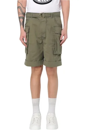 Balmain Hombre, Pantalones cortos, Verde, Talla: L