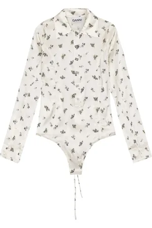 Ganni Mujer, Camisetas, Blanco, Talla: XS