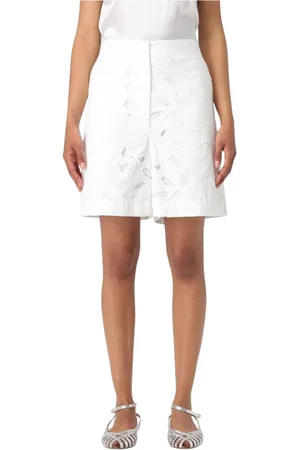 HUGO BOSS Mujer, Pantalones cortos, Blanco, Talla: S