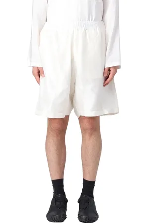 RANRA Hombre, Pantalones cortos, Blanco, Talla: S