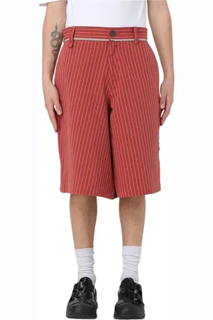 MARTINE ROSE Hombre, Pantalones cortos, Rojo, Talla: L