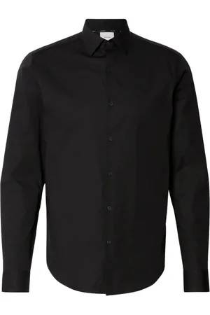 Calvin Klein Hombre, Camisas, Negro, Talla: XL
