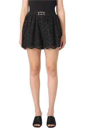 Twin-Set Mujer, Pantalones cortos, Negro, Talla: 2XS
