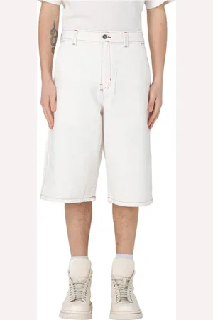 Dickies Hombre, Pantalones cortos, Blanco, Talla: W30