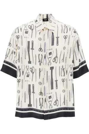 Fendi Hombre, Camisas, Blanco, Talla: L