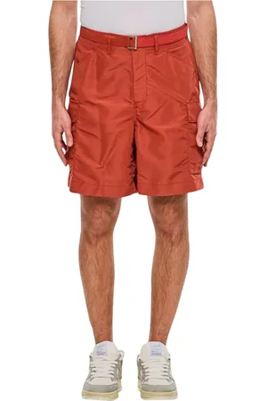 SACAI Hombre, Pantalones cortos, Rojo, Talla: S