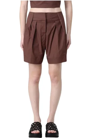 FEDERICA TOSI Mujer, Pantalones cortos, Marrón, Talla: XS