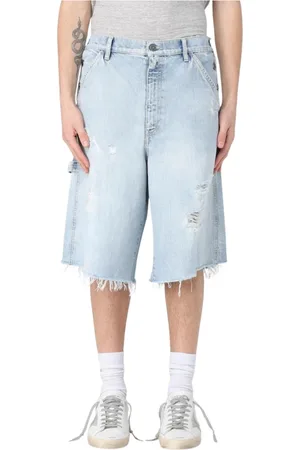 Golden Goose Hombre, Pantalones cortos, Azul, Talla: W32
