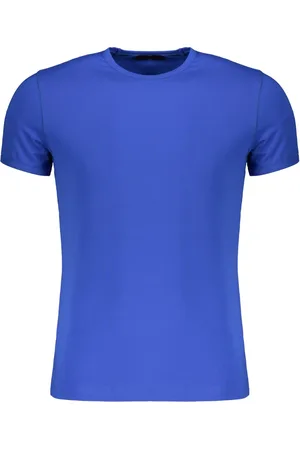 MOORER Hombre, Camisetas, Azul, Talla: XL