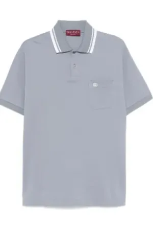 Gucci Hombre, Camisetas, Azul, Talla: L