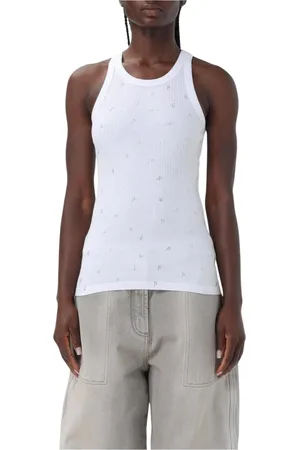 The Attico Mujer, Camisetas, Blanco, Talla: 2XS