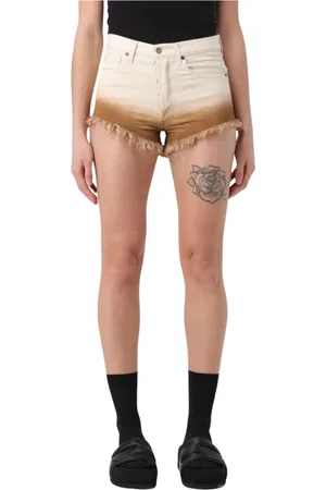 Alanui Mujer, Pantalones cortos, Blanco, Talla: W27
