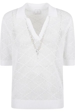ELEVENTY Mujer, Jerseys, Blanco, Talla: M