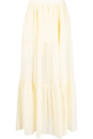 MANEBI Mujer, Faldas, Amarillo, Talla: S
