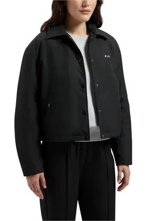 OLAF HUSSEIN Mujer, Chaquetas, Negro, Talla: L