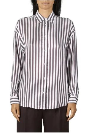CRUNA Mujer, Blusas y Camisas, Marrón, Talla: M