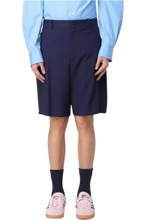 Msgm Hombre, Pantalones cortos, Azul, Talla: L