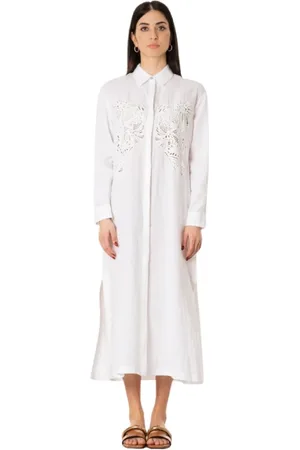 Max Mara Mujer, Vestidos, Blanco, Talla: L