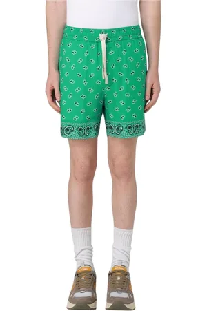 Palm Angels Hombre, Pantalones cortos, Verde, Talla: M