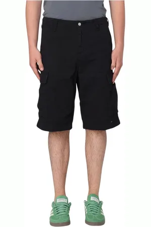 Carhartt Hombre, Pantalones cortos, Negro, Talla: W34