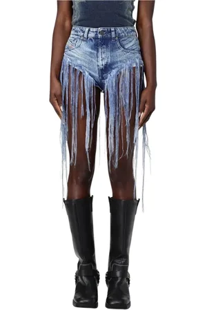 Diesel Mujer, Pantalones cortos, Azul, Talla: W26