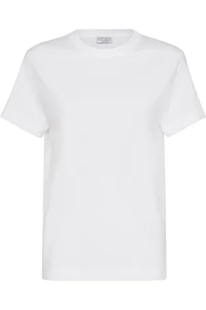 Brunello Cucinelli Mujer, Camisetas, Blanco, Talla: M