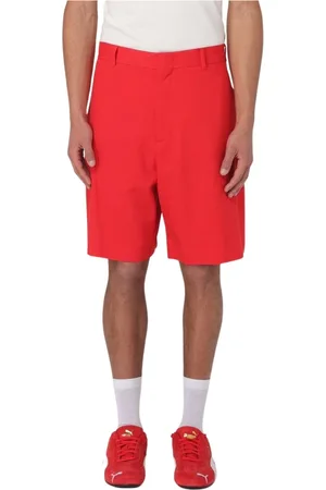 Msgm Hombre, Pantalones cortos, Rojo, Talla: M