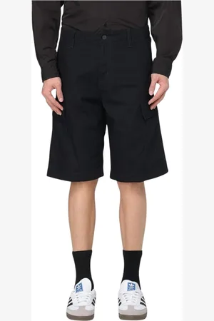 Carhartt Hombre, Pantalones cortos, Negro, Talla: W33