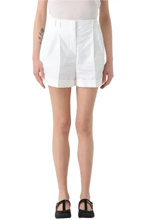 Max Mara Mujer, Pantalones cortos, Blanco, Talla: S