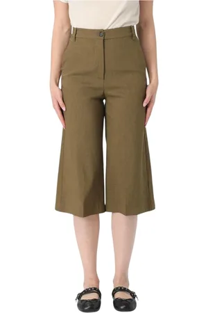Pinko Mujer, Pantalones cortos, Verde, Talla: S