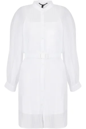 Armani Exchange Mujer, Vestidos, Blanco, Talla: 4XS