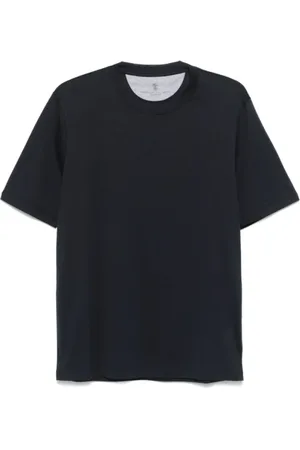 Brunello Cucinelli Hombre, Camisetas, Azul, Talla: L