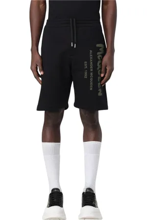 Alexander McQueen Hombre, Pantalones cortos, Negro, Talla: S