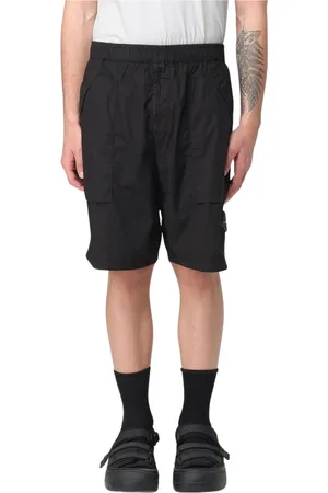 Stone Island Hombre, Pantalones cortos, Negro, Talla: W30