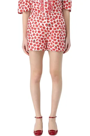 VERSACE Mujer, Pantalones cortos, Rojo, Talla: XS